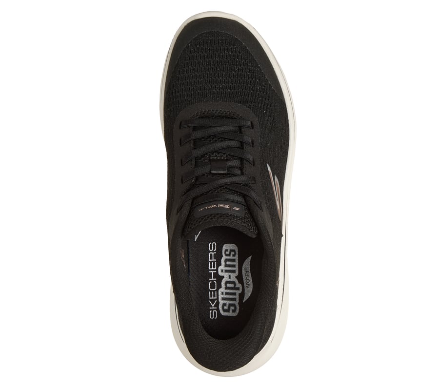 skechers slip-ins relaxed fit go walk arch fit n-joy - ria
