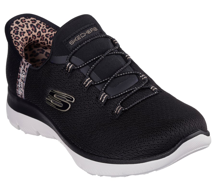 skechers slip-ins summits - leopard chic