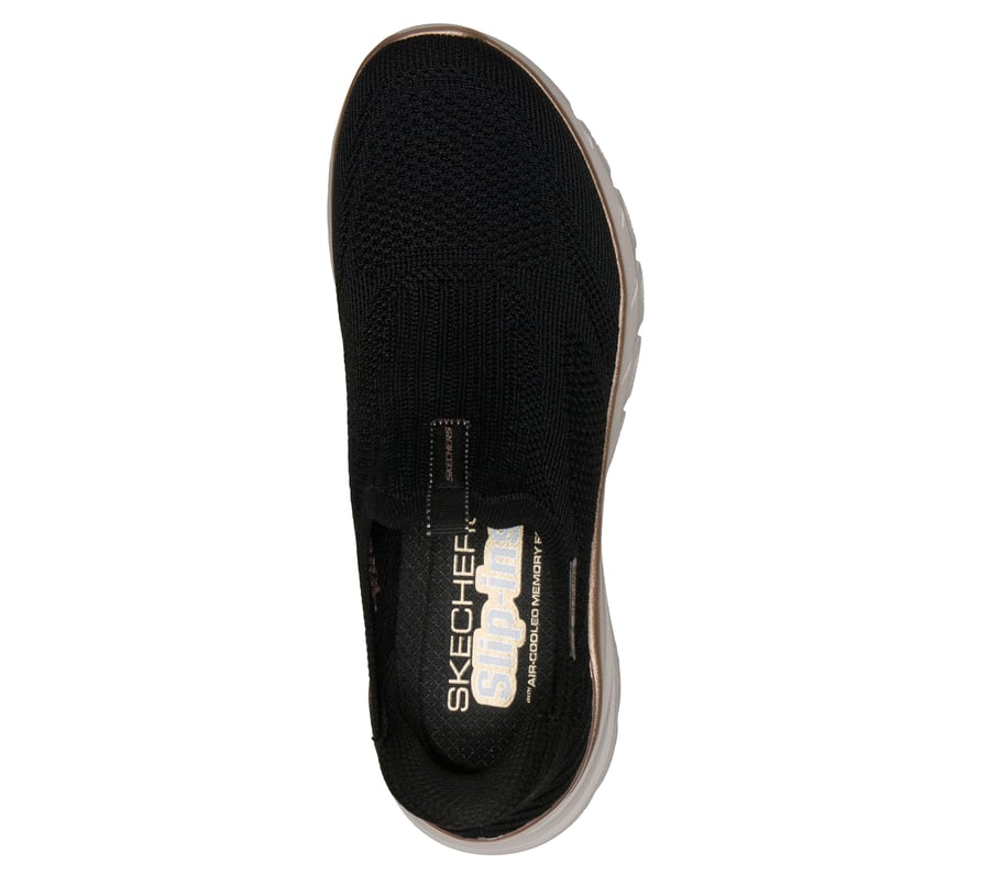 skechers slip-ins fashion fit 2.0 - midnight shine