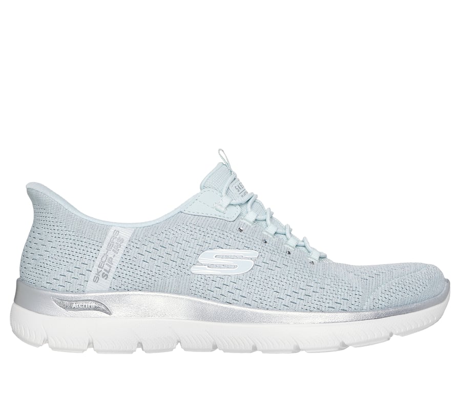 chaussures sans lacets martha stewart skechers modèle summit avec soutien de la voûte plantaire - douce brillance