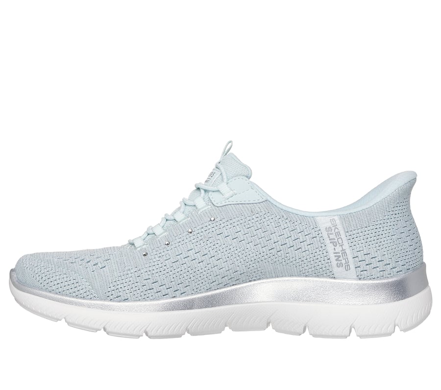 chaussures sans lacets martha stewart skechers modèle summit avec soutien de la voûte plantaire - douce brillance