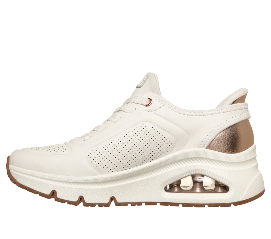 skechers slip-ins uno icon en cuir premium - luxe air