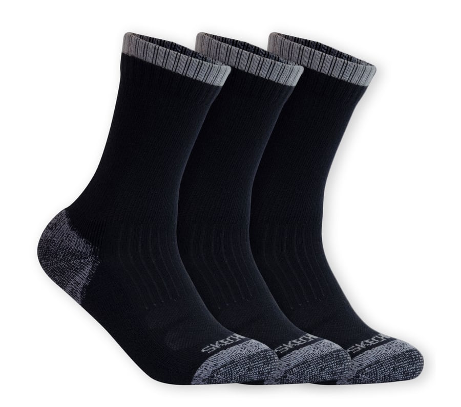 lot de 3 paires de chaussettes de travail mi-mollet en éponge