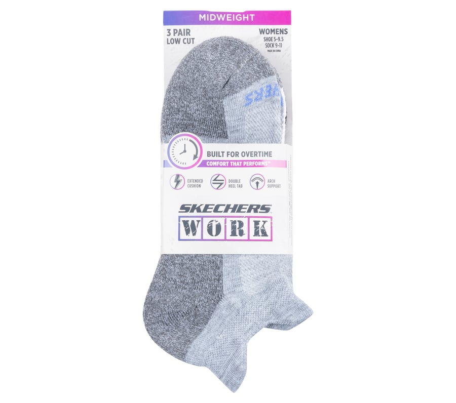 chaussettes basses à talon compensé pour le travail - lot de 3