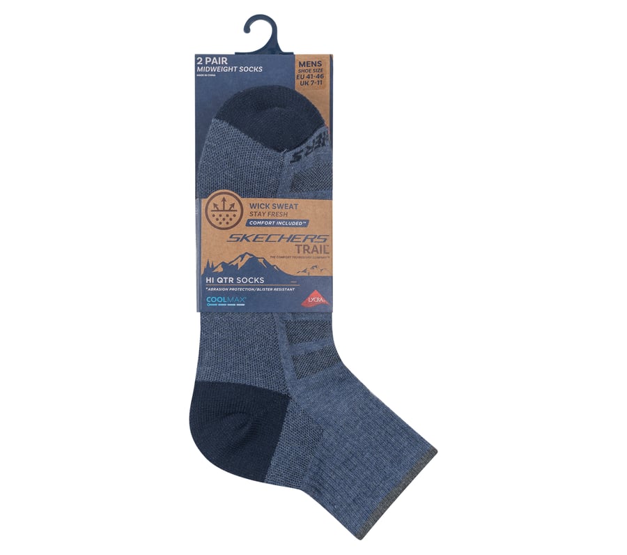 chaussettes montantes coolmax pour homme - lot de 2