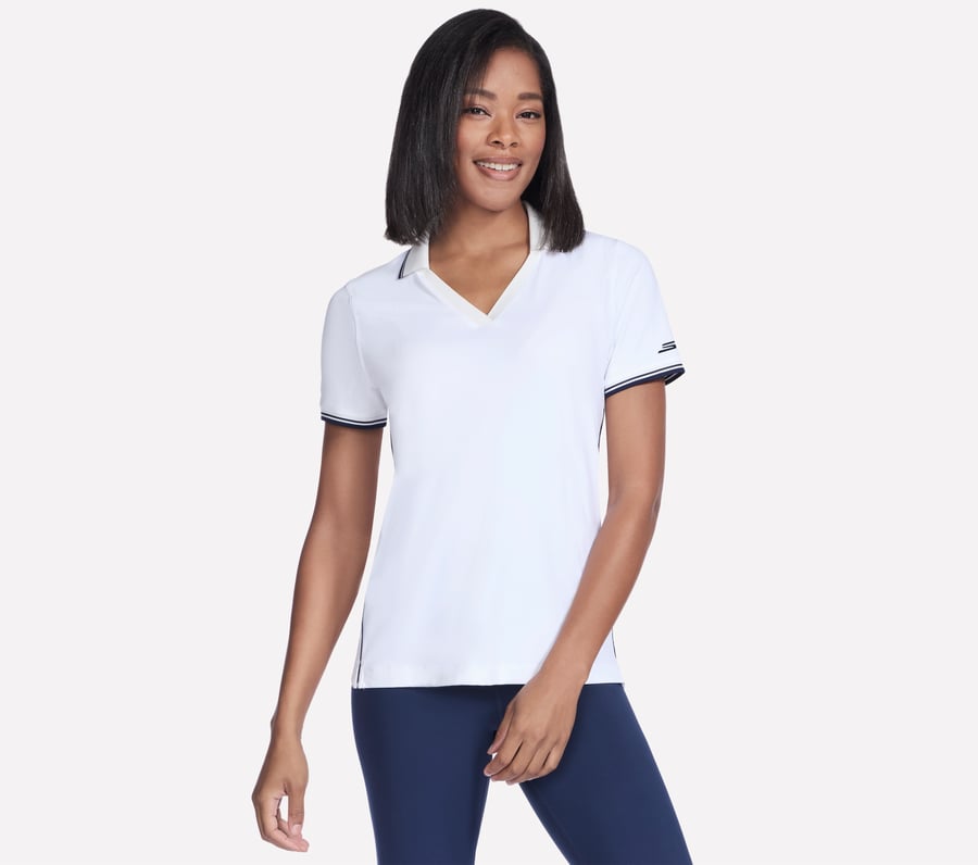 polo skechers fairway à manches courtes
