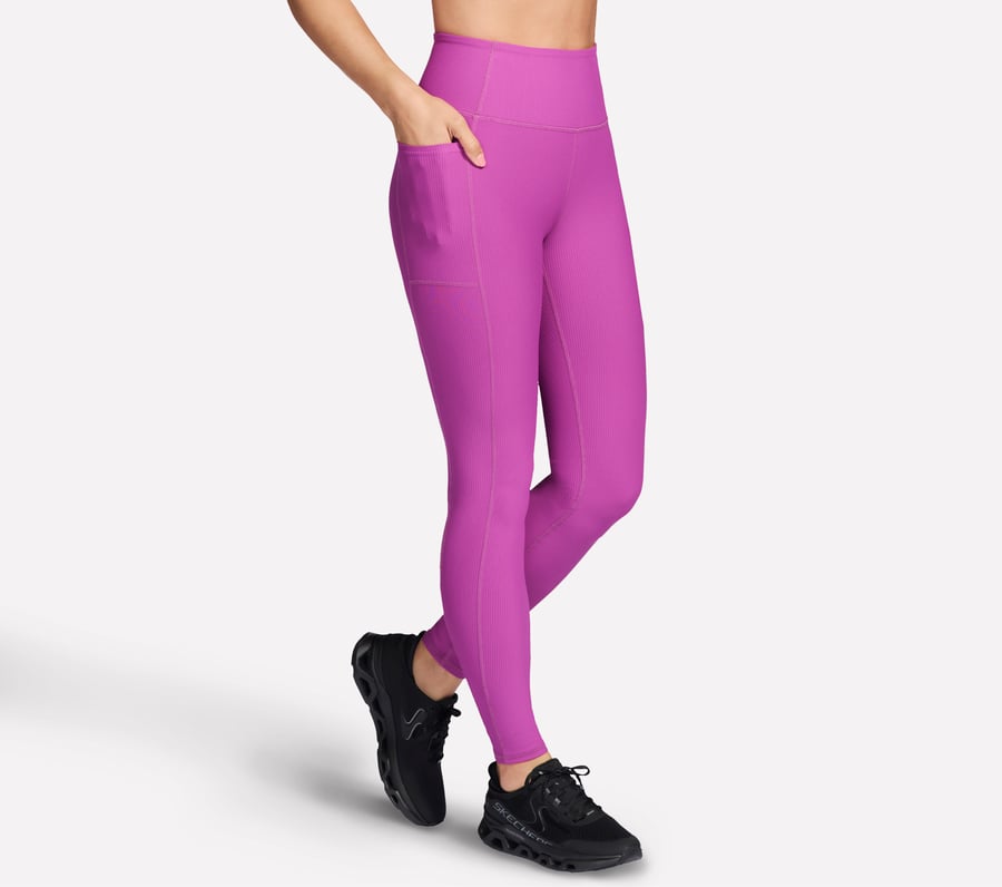 legging long taille haute go flex rib