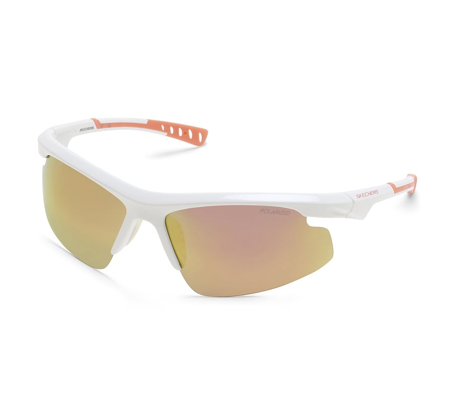 lunettes de soleil sport enveloppantes semi-cerclées