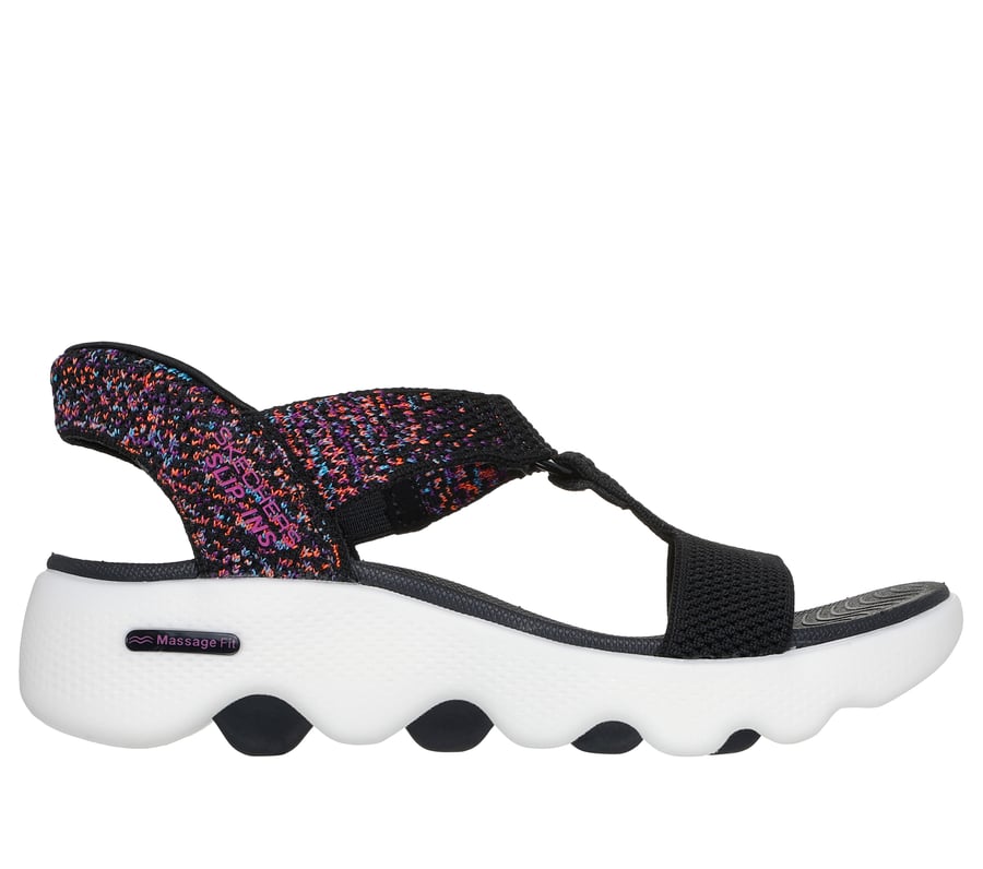 skechers slip-ins sandales go walk massage fit - confetti sky