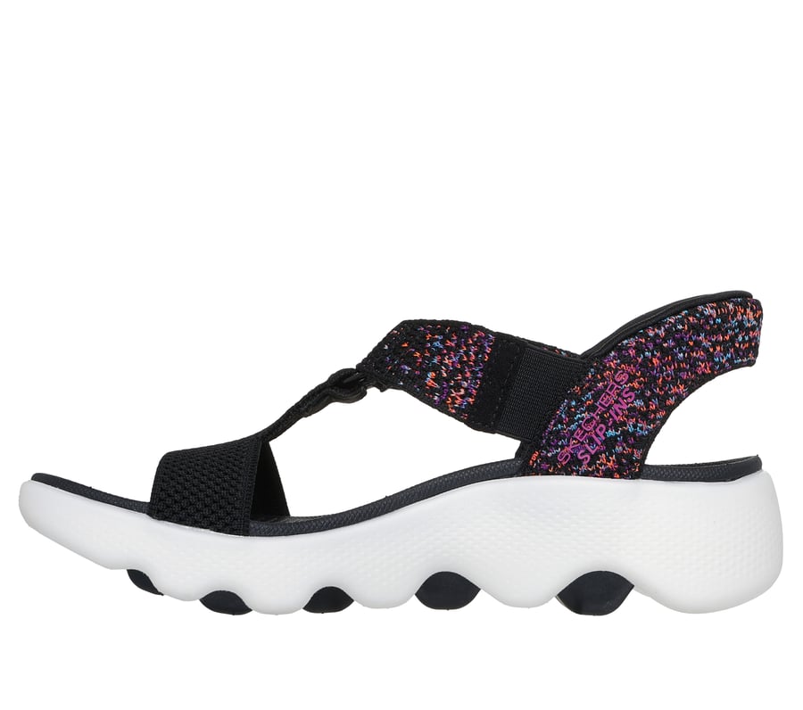 skechers slip-ins sandales go walk massage fit - confetti sky