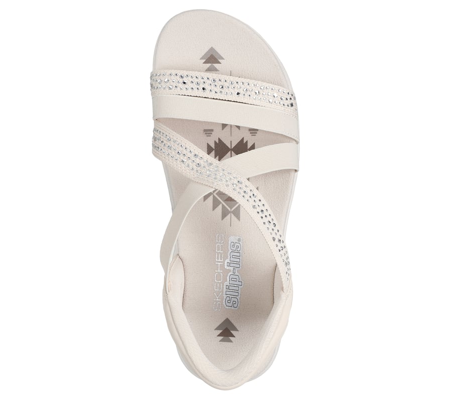 skechers slip-ins reggae slim - summer sparkle