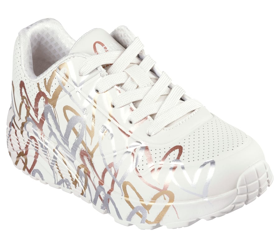 skechers x jgoldcrown uno lite - metallic love