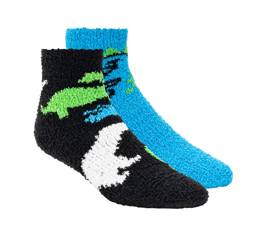 lot de 2 paires de chaussettes confortables à motifs dinosaures