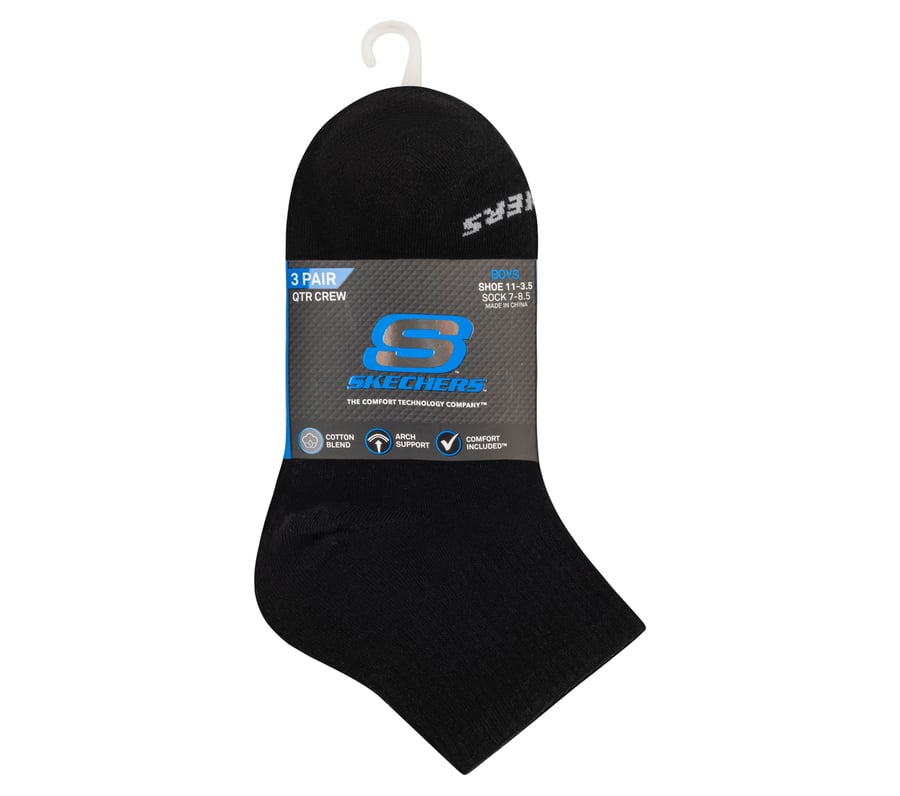 lot de 3 paires de chaussettes en coton mi-mollet pour garçon