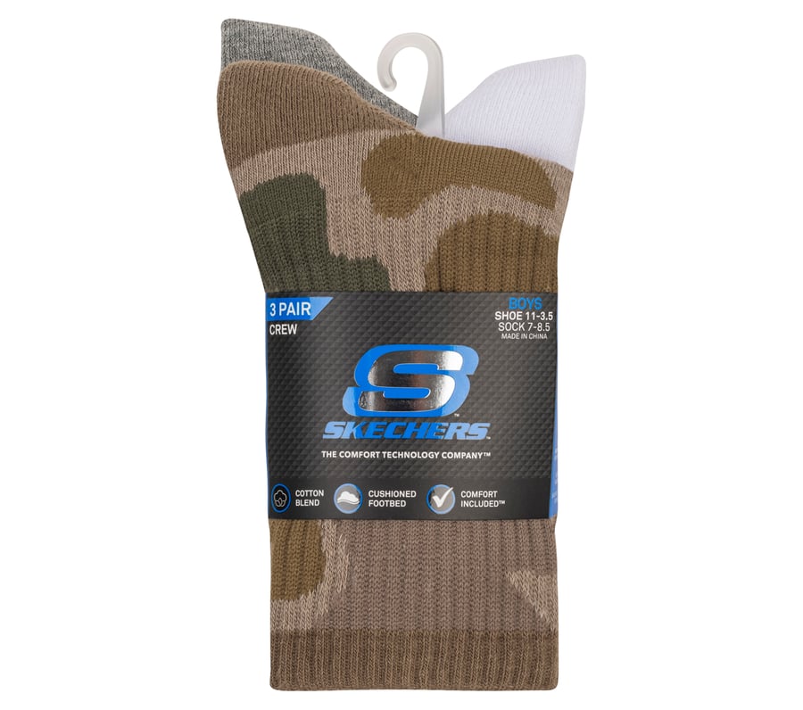 lot de 3 paires de chaussettes camouflage pour garçon