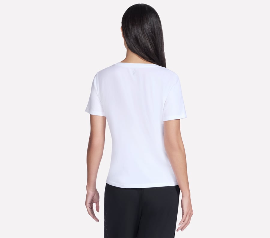 t-shirt col v en coton pima