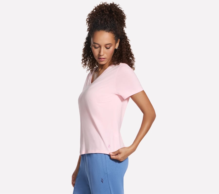 t-shirt col v en coton pima