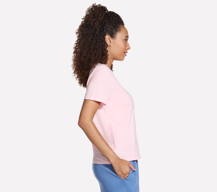 t-shirt col v en coton pima