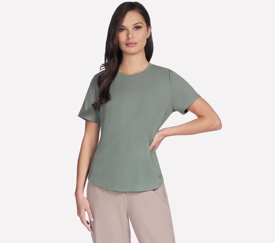 t-shirt côtelé go walk luxe