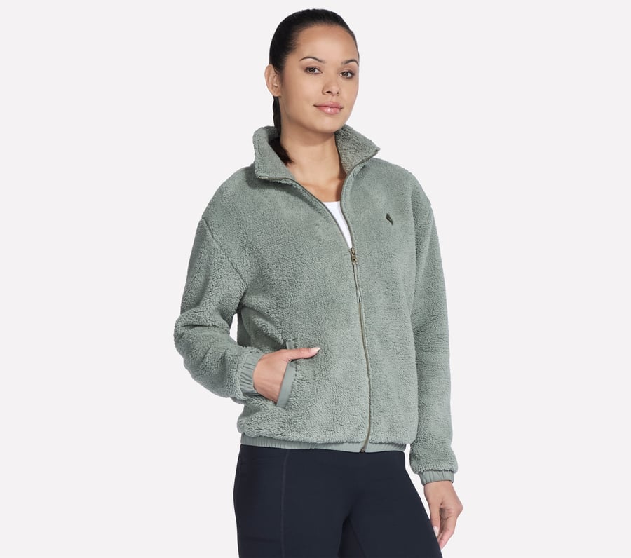veste sherpa zippée intégrale glacial on-the-go