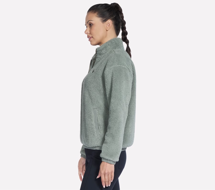 veste sherpa zippée intégrale glacial on-the-go