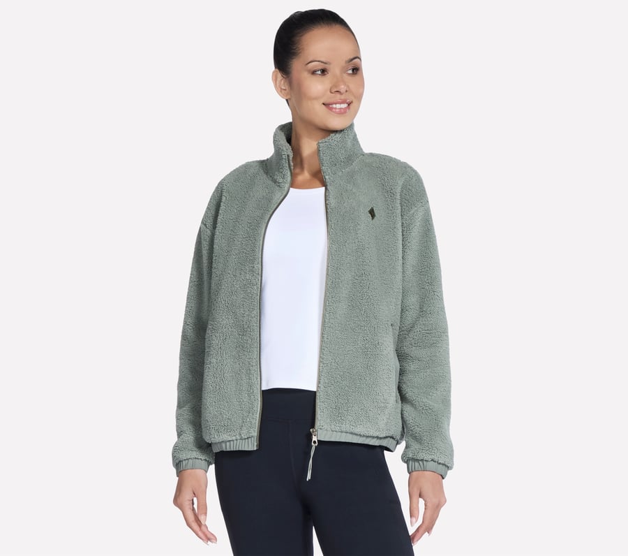 veste sherpa zippée intégrale glacial on-the-go